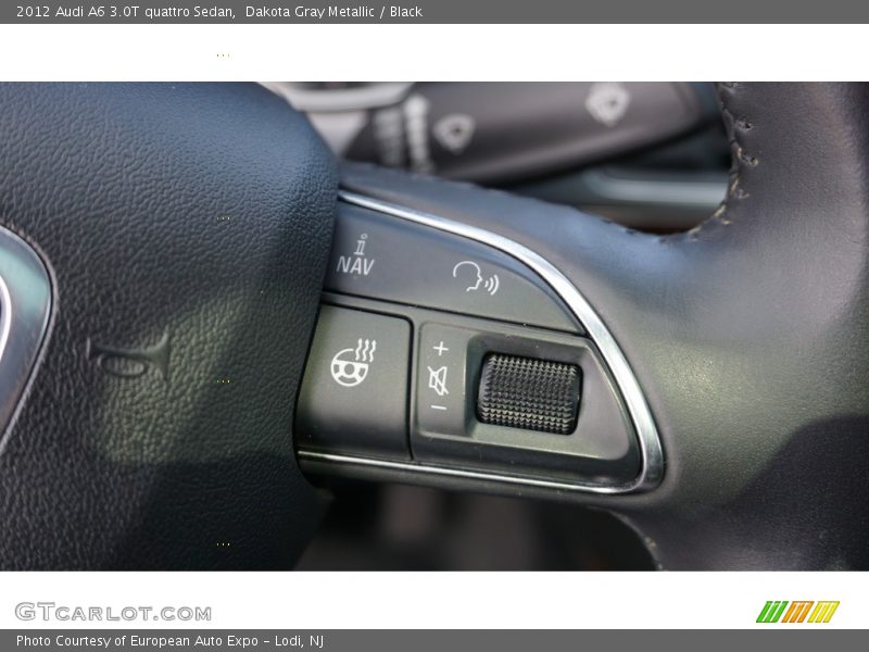 Dakota Gray Metallic / Black 2012 Audi A6 3.0T quattro Sedan