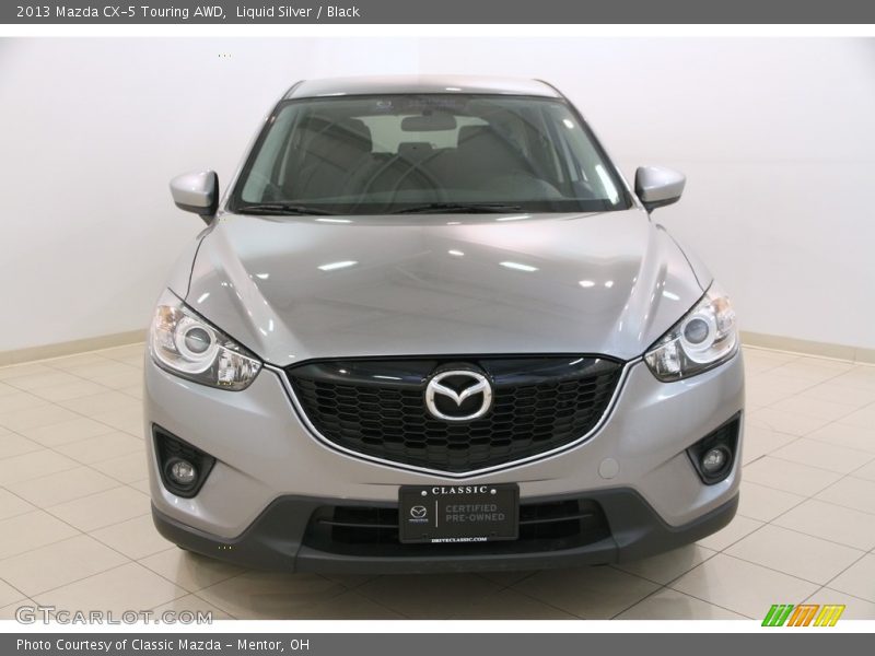 Liquid Silver / Black 2013 Mazda CX-5 Touring AWD