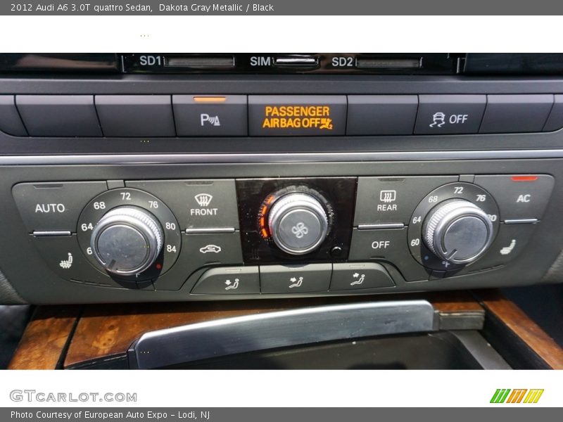 Dakota Gray Metallic / Black 2012 Audi A6 3.0T quattro Sedan