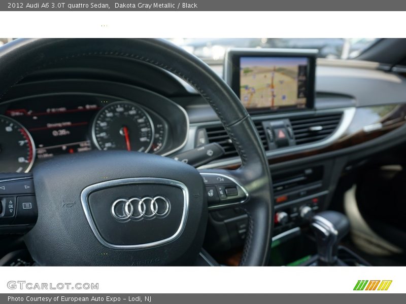 Dakota Gray Metallic / Black 2012 Audi A6 3.0T quattro Sedan