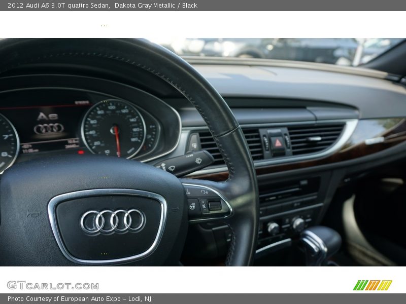 Dakota Gray Metallic / Black 2012 Audi A6 3.0T quattro Sedan