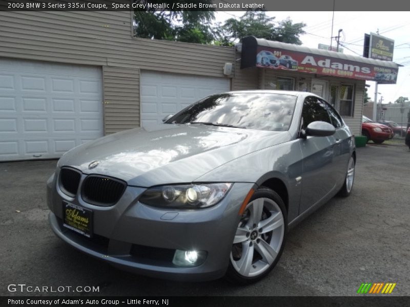 Space Grey Metallic / Saddle Brown Dakota Leather 2009 BMW 3 Series 335xi Coupe