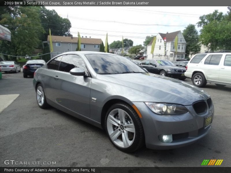 Space Grey Metallic / Saddle Brown Dakota Leather 2009 BMW 3 Series 335xi Coupe