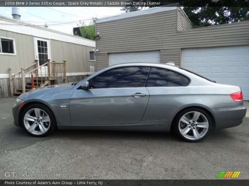 Space Grey Metallic / Saddle Brown Dakota Leather 2009 BMW 3 Series 335xi Coupe