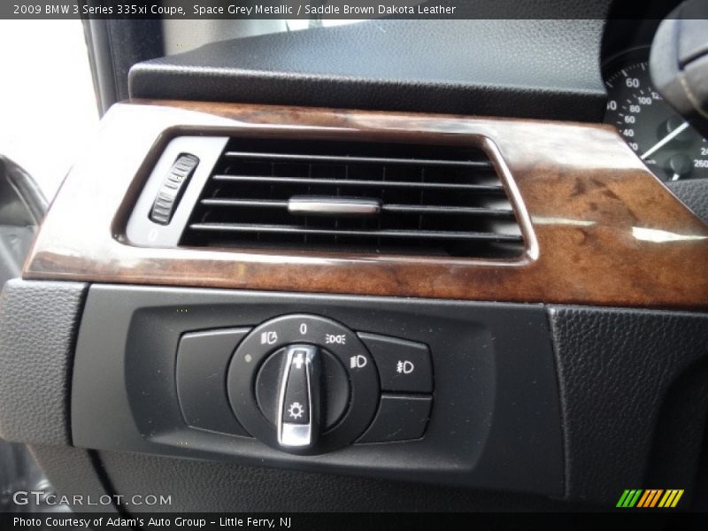 Space Grey Metallic / Saddle Brown Dakota Leather 2009 BMW 3 Series 335xi Coupe