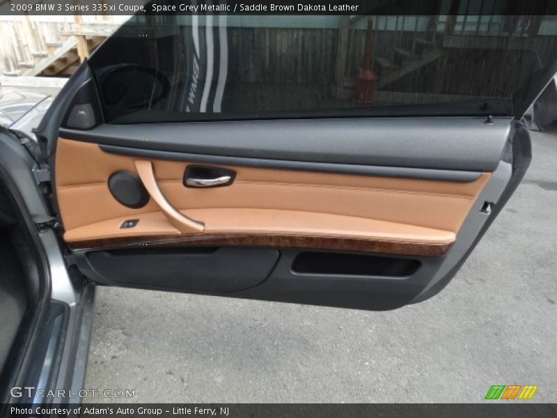Space Grey Metallic / Saddle Brown Dakota Leather 2009 BMW 3 Series 335xi Coupe