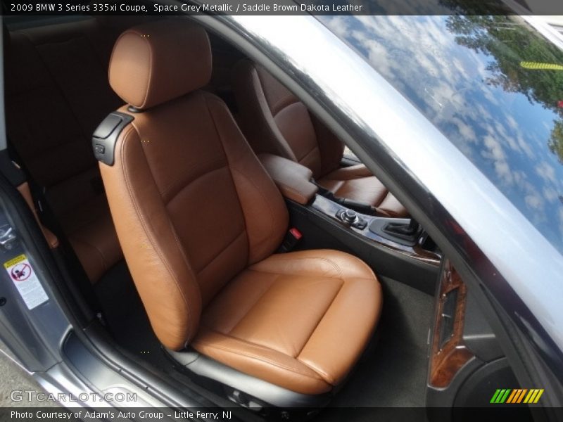 Space Grey Metallic / Saddle Brown Dakota Leather 2009 BMW 3 Series 335xi Coupe