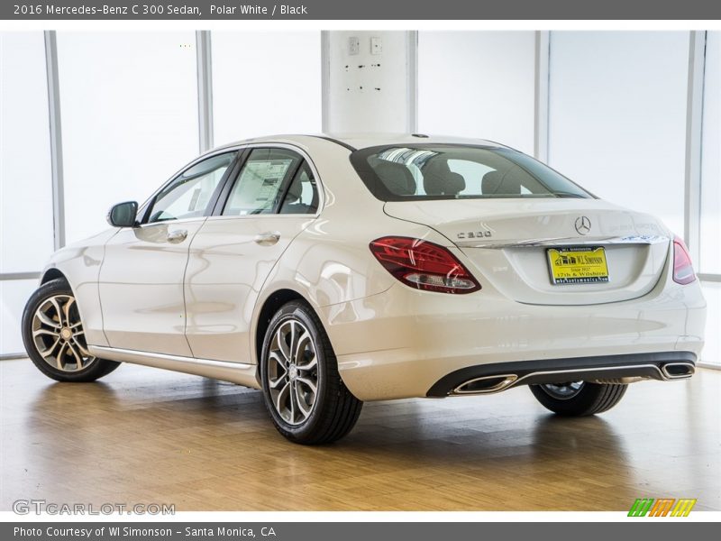 Polar White / Black 2016 Mercedes-Benz C 300 Sedan