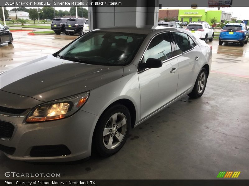 Silver Ice Metallic / Jet Black/Titanium 2014 Chevrolet Malibu LS