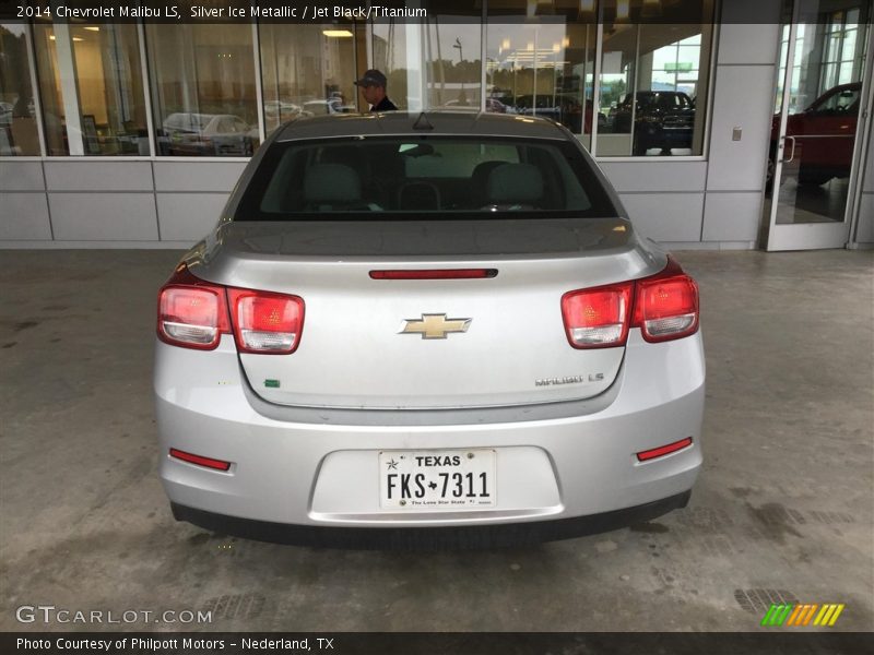 Silver Ice Metallic / Jet Black/Titanium 2014 Chevrolet Malibu LS