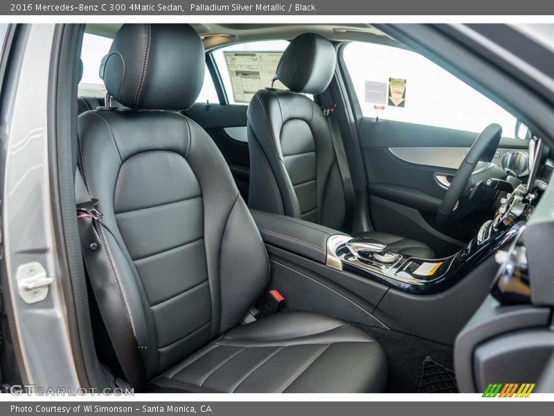 Palladium Silver Metallic / Black 2016 Mercedes-Benz C 300 4Matic Sedan