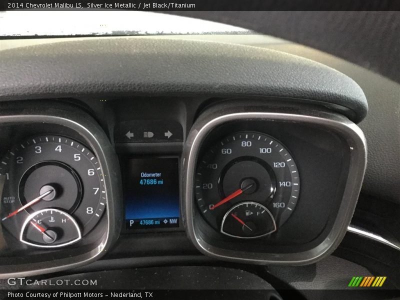 Silver Ice Metallic / Jet Black/Titanium 2014 Chevrolet Malibu LS