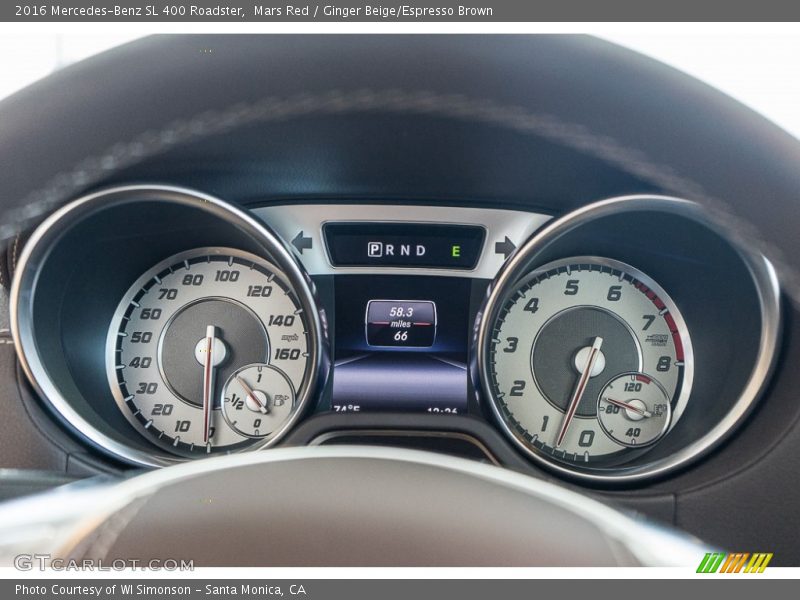 Mars Red / Ginger Beige/Espresso Brown 2016 Mercedes-Benz SL 400 Roadster