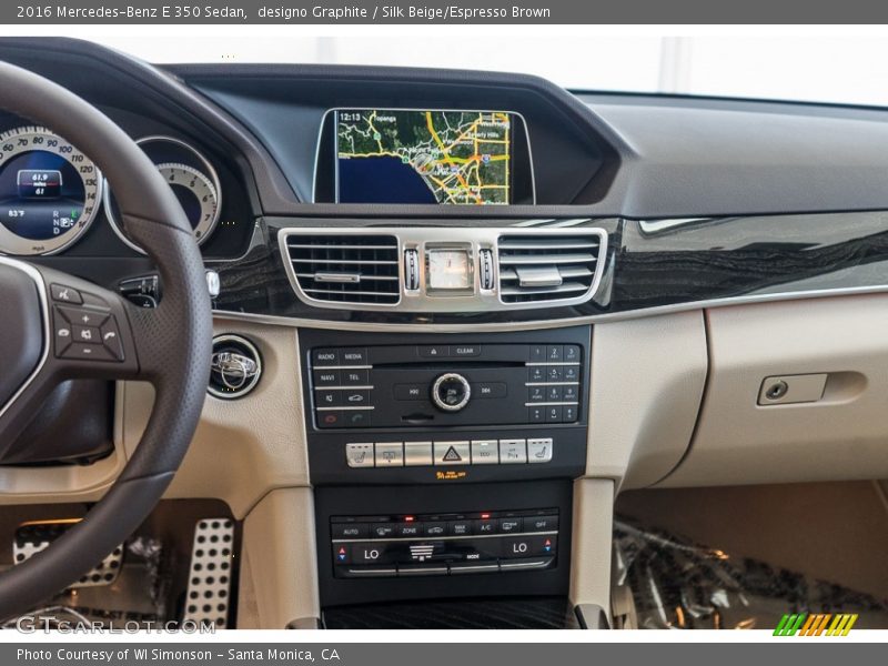 designo Graphite / Silk Beige/Espresso Brown 2016 Mercedes-Benz E 350 Sedan