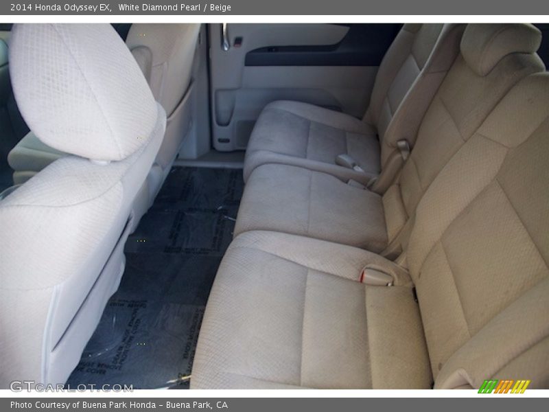 White Diamond Pearl / Beige 2014 Honda Odyssey EX