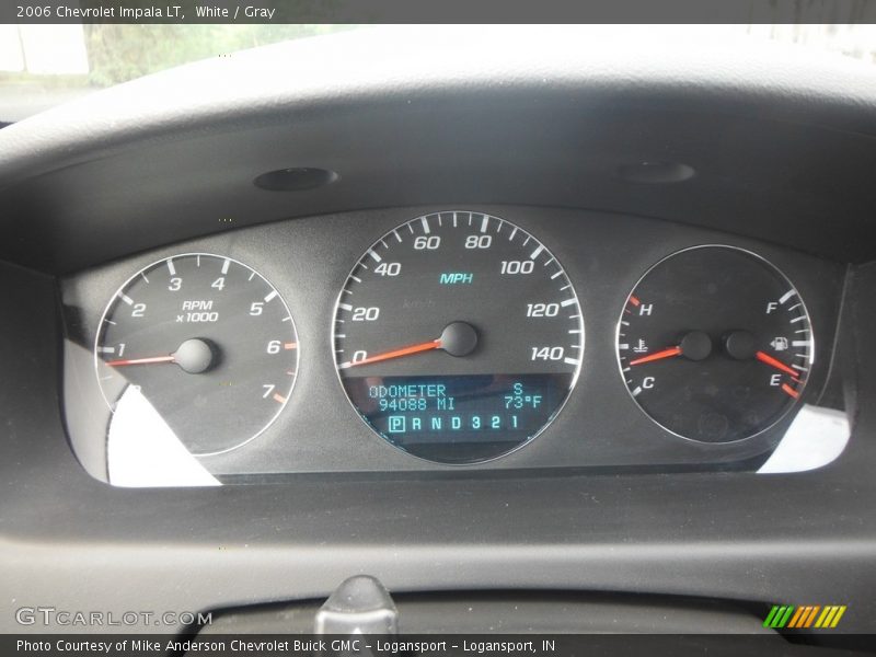 White / Gray 2006 Chevrolet Impala LT