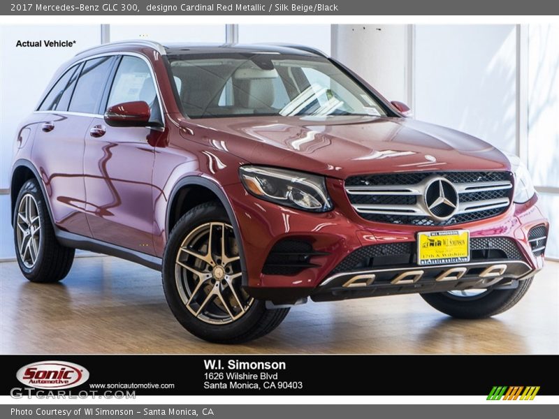 designo Cardinal Red Metallic / Silk Beige/Black 2017 Mercedes-Benz GLC 300