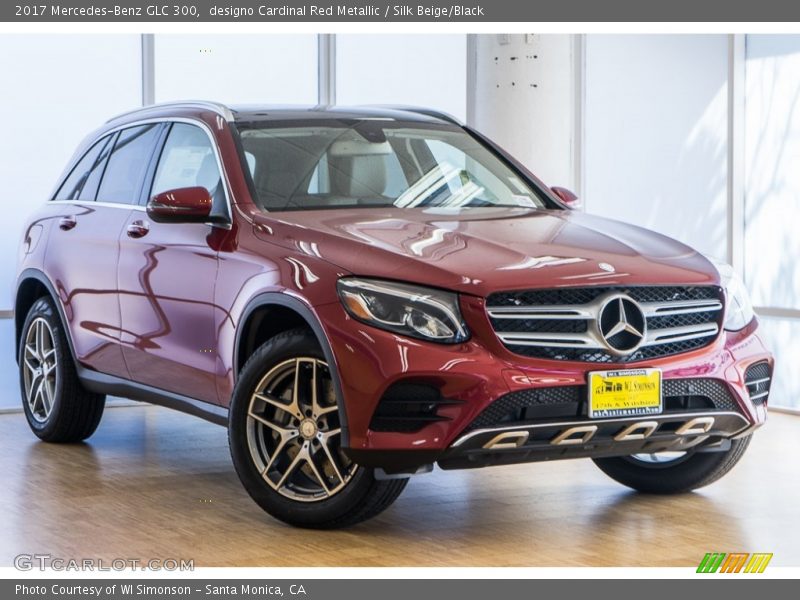 designo Cardinal Red Metallic / Silk Beige/Black 2017 Mercedes-Benz GLC 300