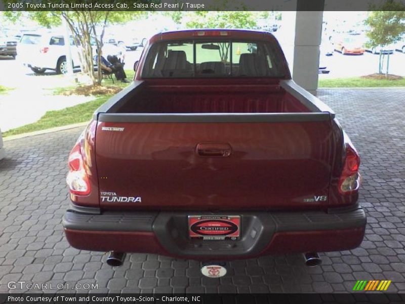 Salsa Red Pearl / Taupe 2005 Toyota Tundra Limited Access Cab