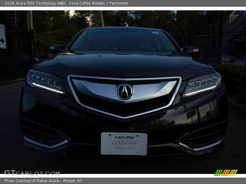 Kona Coffee Metallic / Parchment 2016 Acura RDX Technology AWD