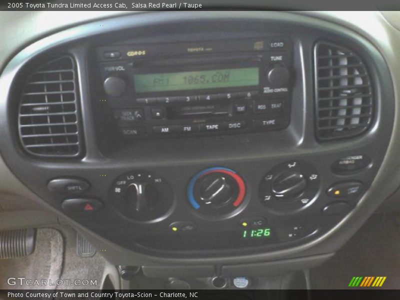 Salsa Red Pearl / Taupe 2005 Toyota Tundra Limited Access Cab