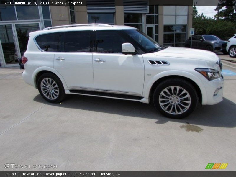 Majestic White / Graphite 2015 Infiniti QX80