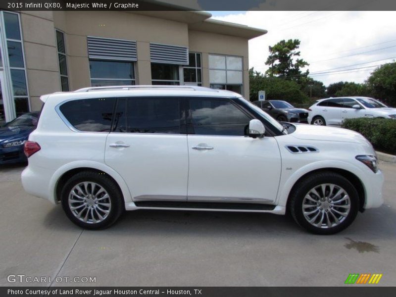 Majestic White / Graphite 2015 Infiniti QX80