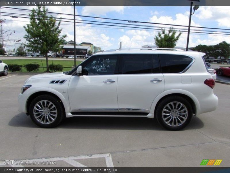 Majestic White / Graphite 2015 Infiniti QX80