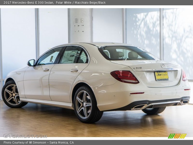 Polar White / Macchiato Beige/Black 2017 Mercedes-Benz E 300 Sedan