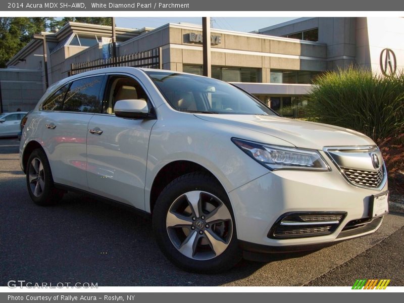 White Diamond Pearl / Parchment 2014 Acura MDX SH-AWD