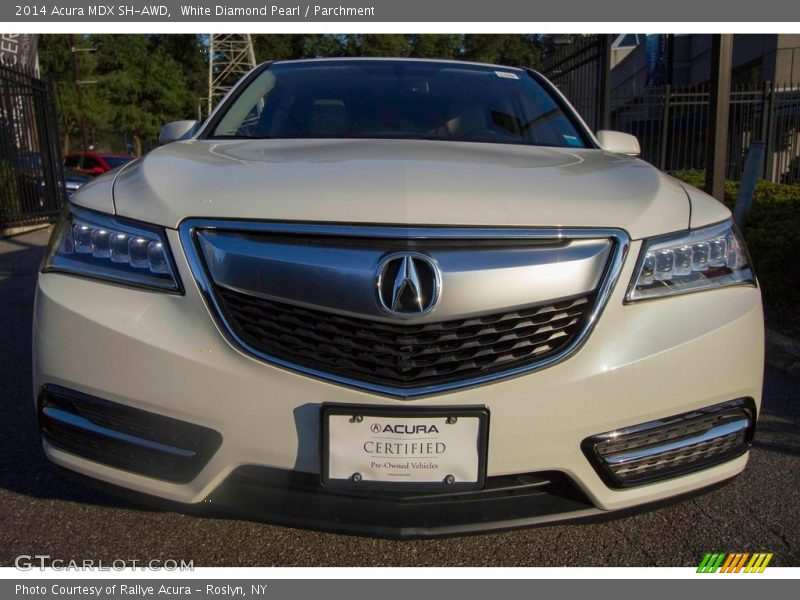 White Diamond Pearl / Parchment 2014 Acura MDX SH-AWD