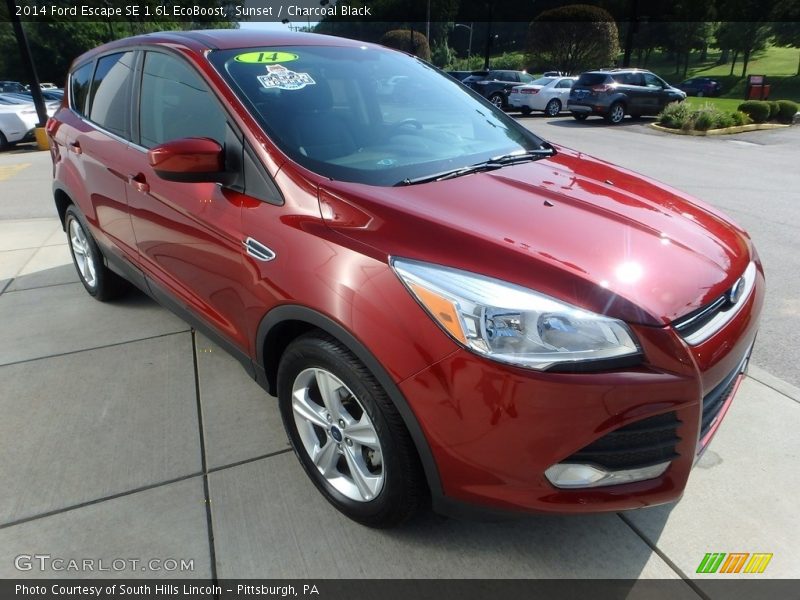 Sunset / Charcoal Black 2014 Ford Escape SE 1.6L EcoBoost