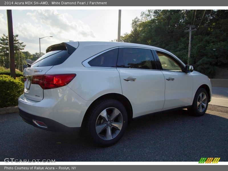 White Diamond Pearl / Parchment 2014 Acura MDX SH-AWD