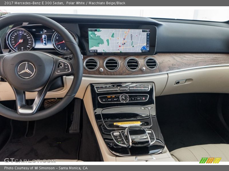 Polar White / Macchiato Beige/Black 2017 Mercedes-Benz E 300 Sedan