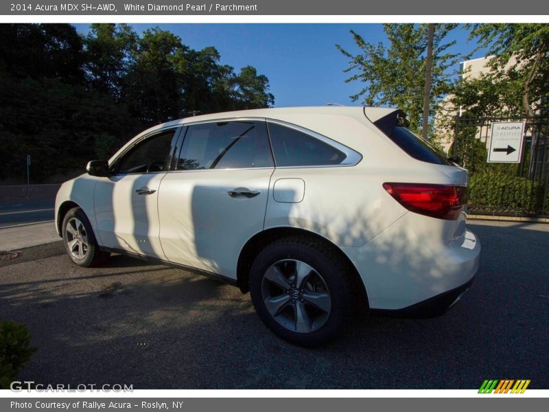 White Diamond Pearl / Parchment 2014 Acura MDX SH-AWD