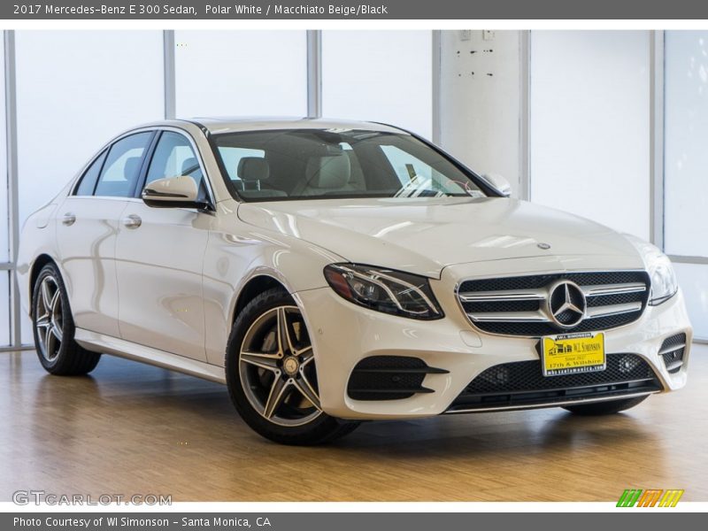 Polar White / Macchiato Beige/Black 2017 Mercedes-Benz E 300 Sedan