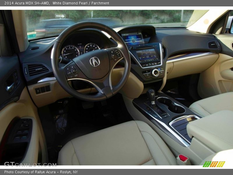 White Diamond Pearl / Parchment 2014 Acura MDX SH-AWD
