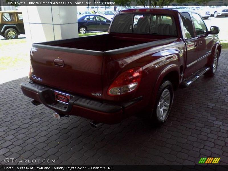 Salsa Red Pearl / Taupe 2005 Toyota Tundra Limited Access Cab