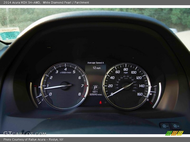 White Diamond Pearl / Parchment 2014 Acura MDX SH-AWD