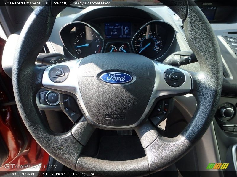 Sunset / Charcoal Black 2014 Ford Escape SE 1.6L EcoBoost