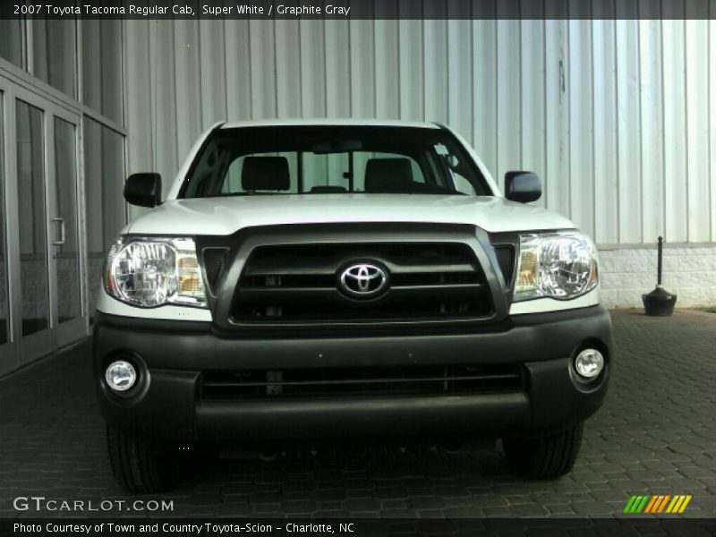 Super White / Graphite Gray 2007 Toyota Tacoma Regular Cab