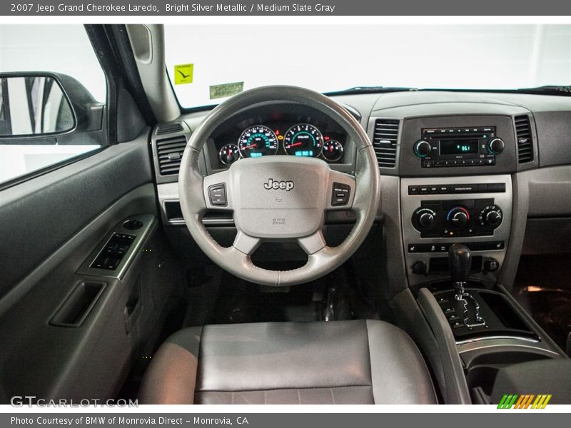 Bright Silver Metallic / Medium Slate Gray 2007 Jeep Grand Cherokee Laredo