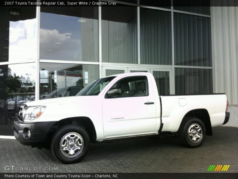 Super White / Graphite Gray 2007 Toyota Tacoma Regular Cab
