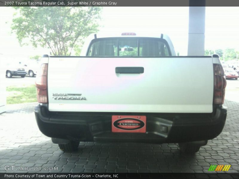Super White / Graphite Gray 2007 Toyota Tacoma Regular Cab