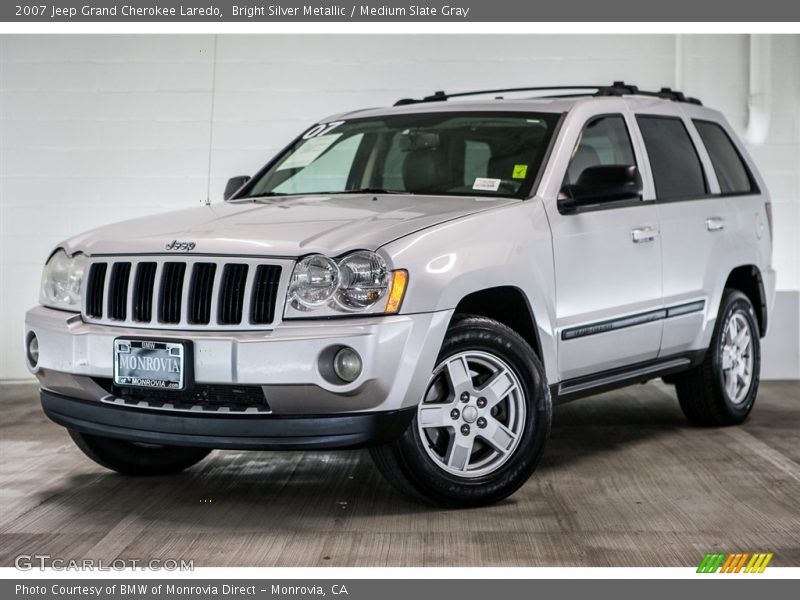 Bright Silver Metallic / Medium Slate Gray 2007 Jeep Grand Cherokee Laredo