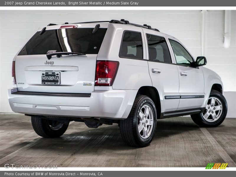Bright Silver Metallic / Medium Slate Gray 2007 Jeep Grand Cherokee Laredo