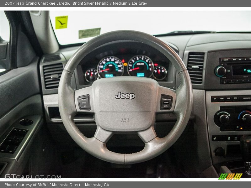 Bright Silver Metallic / Medium Slate Gray 2007 Jeep Grand Cherokee Laredo