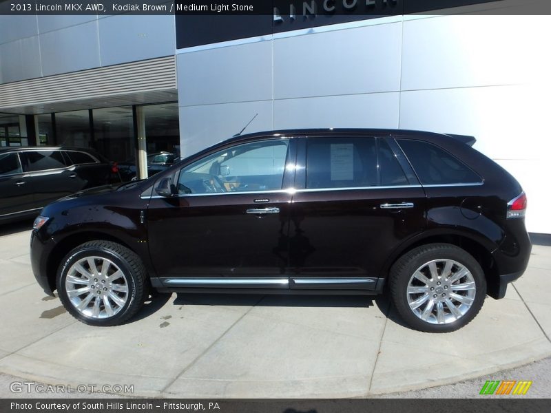 Kodiak Brown / Medium Light Stone 2013 Lincoln MKX AWD