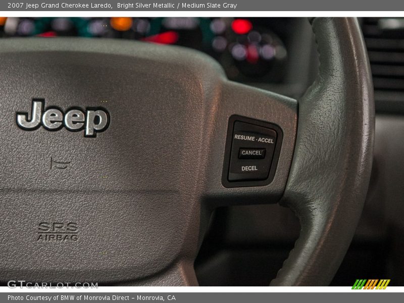 Bright Silver Metallic / Medium Slate Gray 2007 Jeep Grand Cherokee Laredo