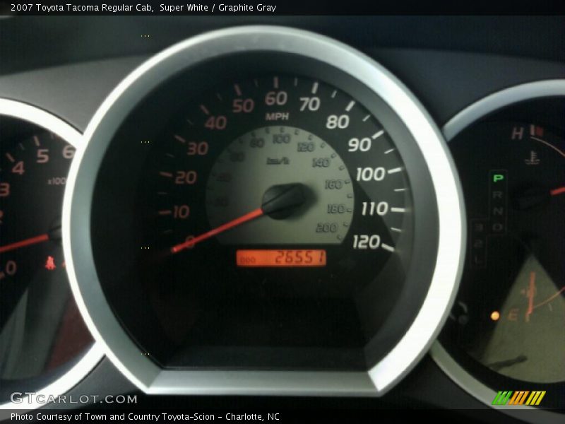 Super White / Graphite Gray 2007 Toyota Tacoma Regular Cab